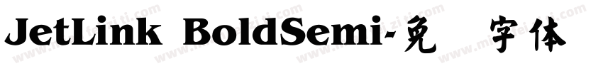 JetLink BoldSemi字体转换